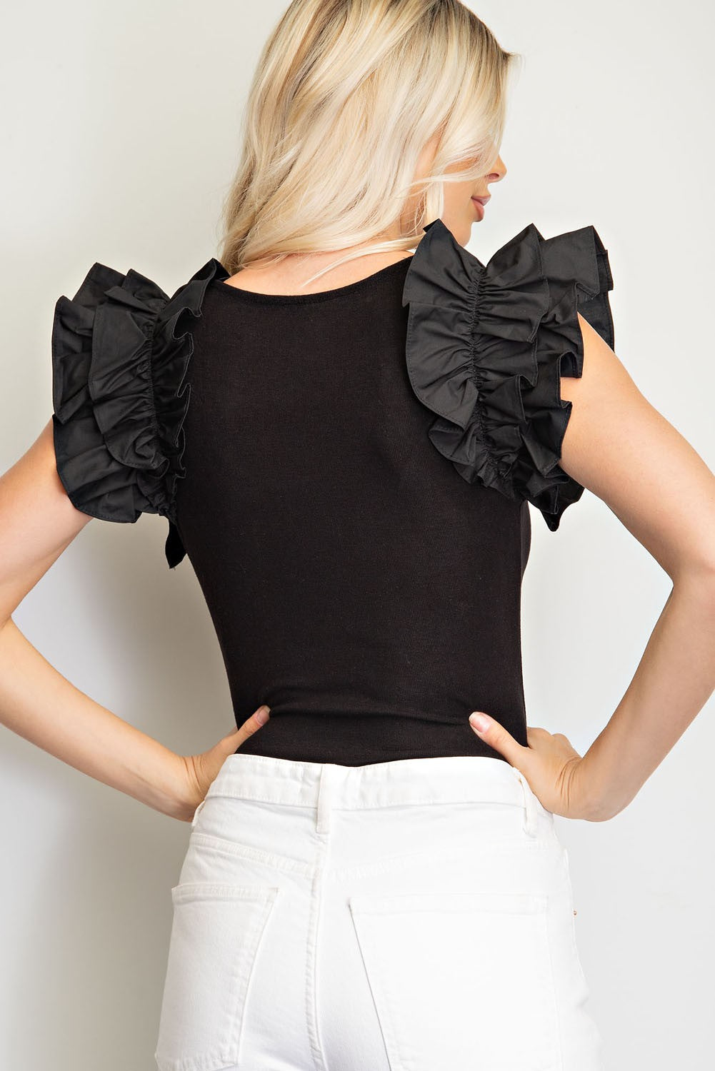 Ruffle Sleeve Bodysuit