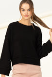 Black Cropped Sweater