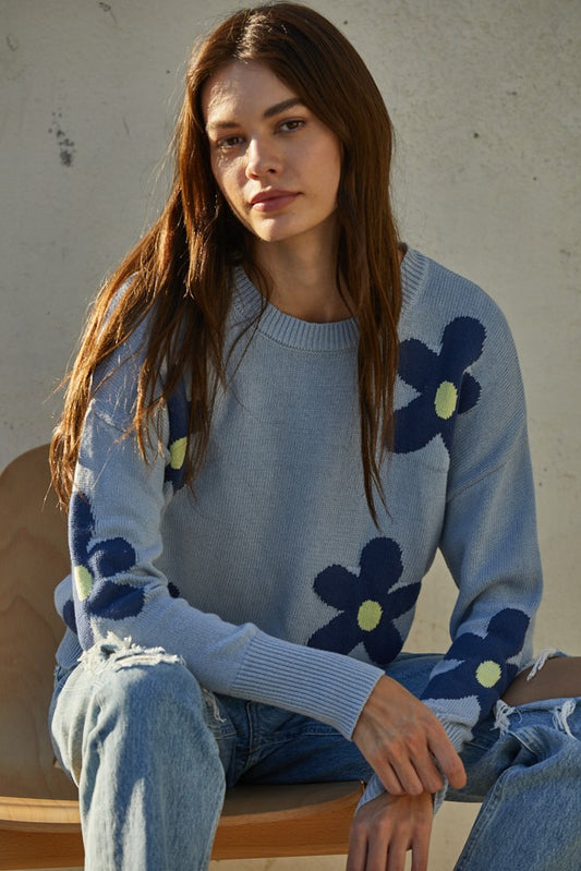 Daisy Blue Sweater