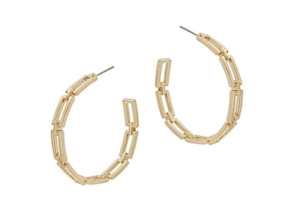 Matte Gold Chain Earrings