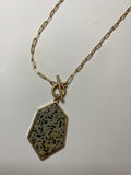 Dalmation Natural Stone Drop Necklace
