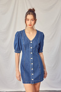 Blue Denim Dress