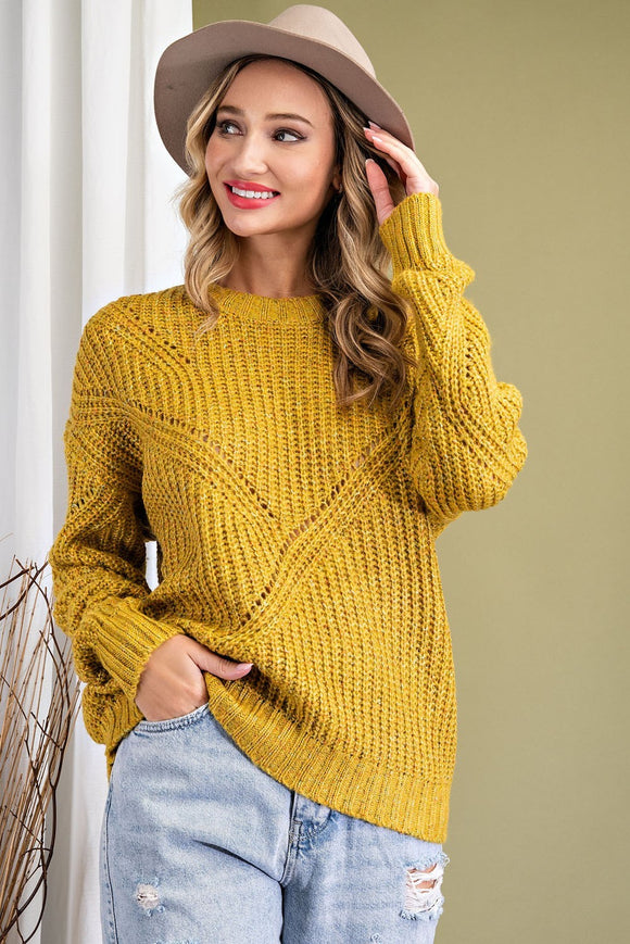Marled Mustard Sweater