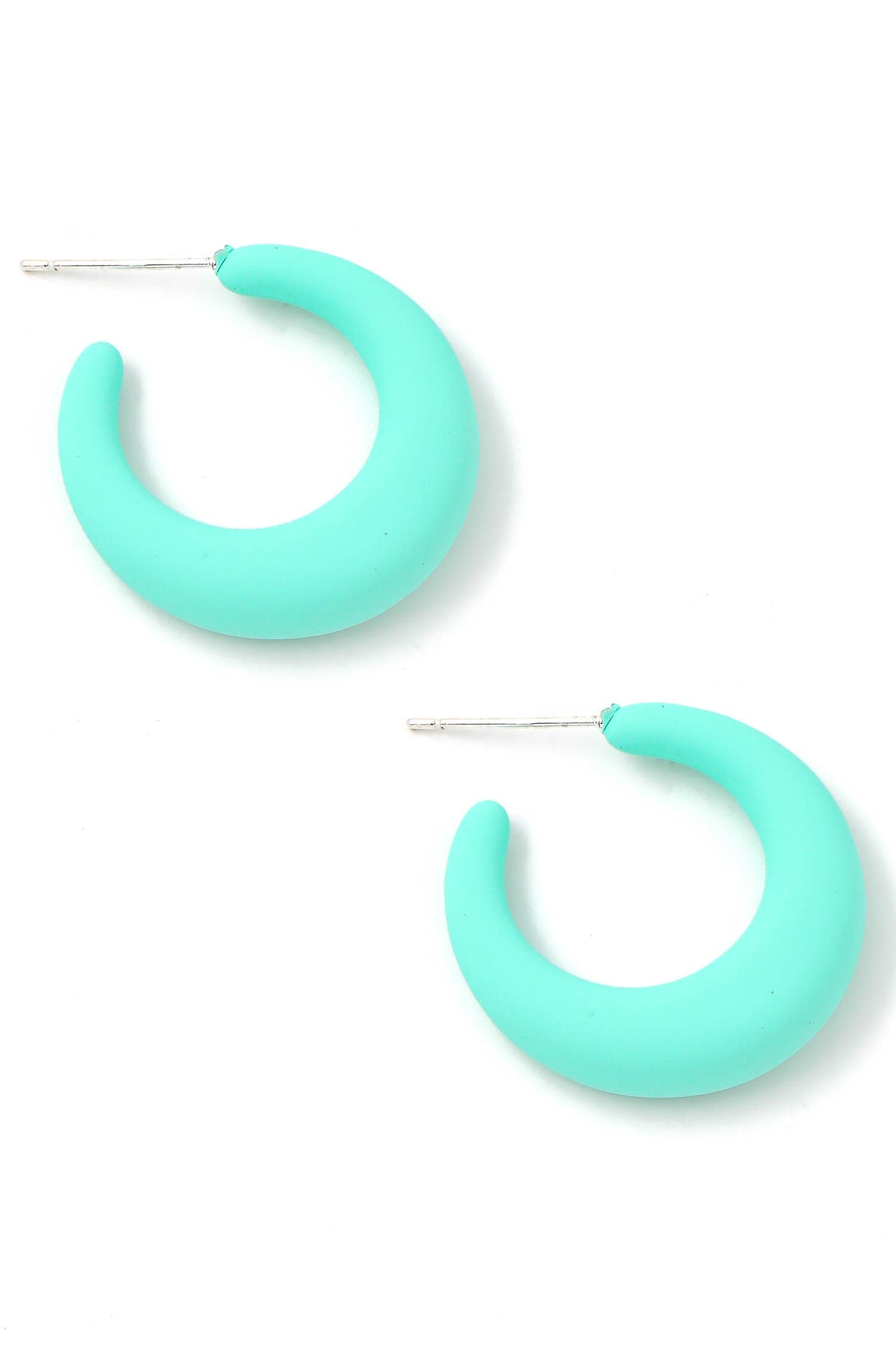 Green Clay Hoops