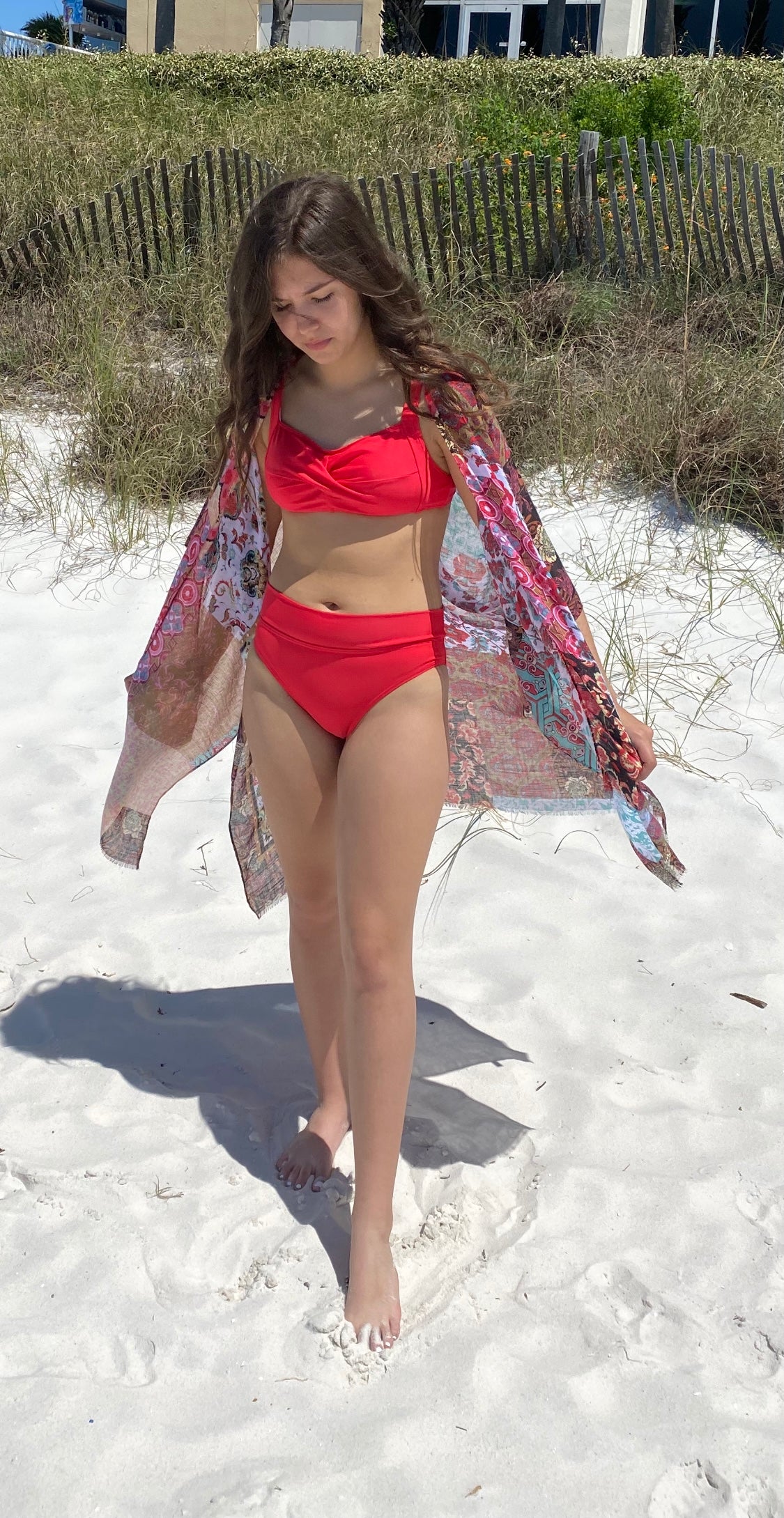 Red Twist Bikini