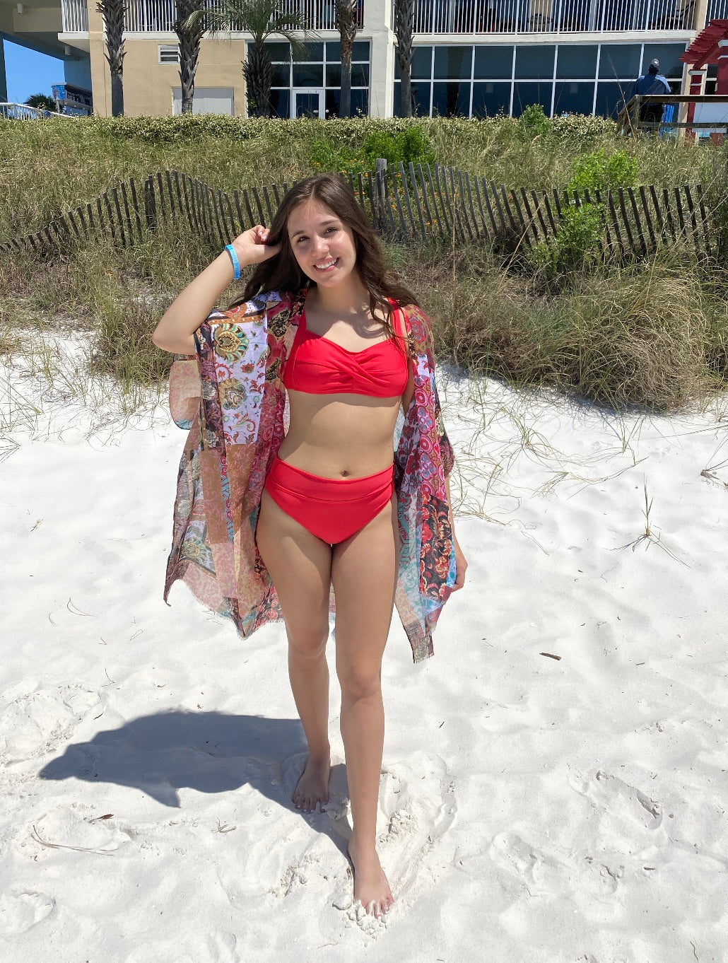 Red Twist Bikini