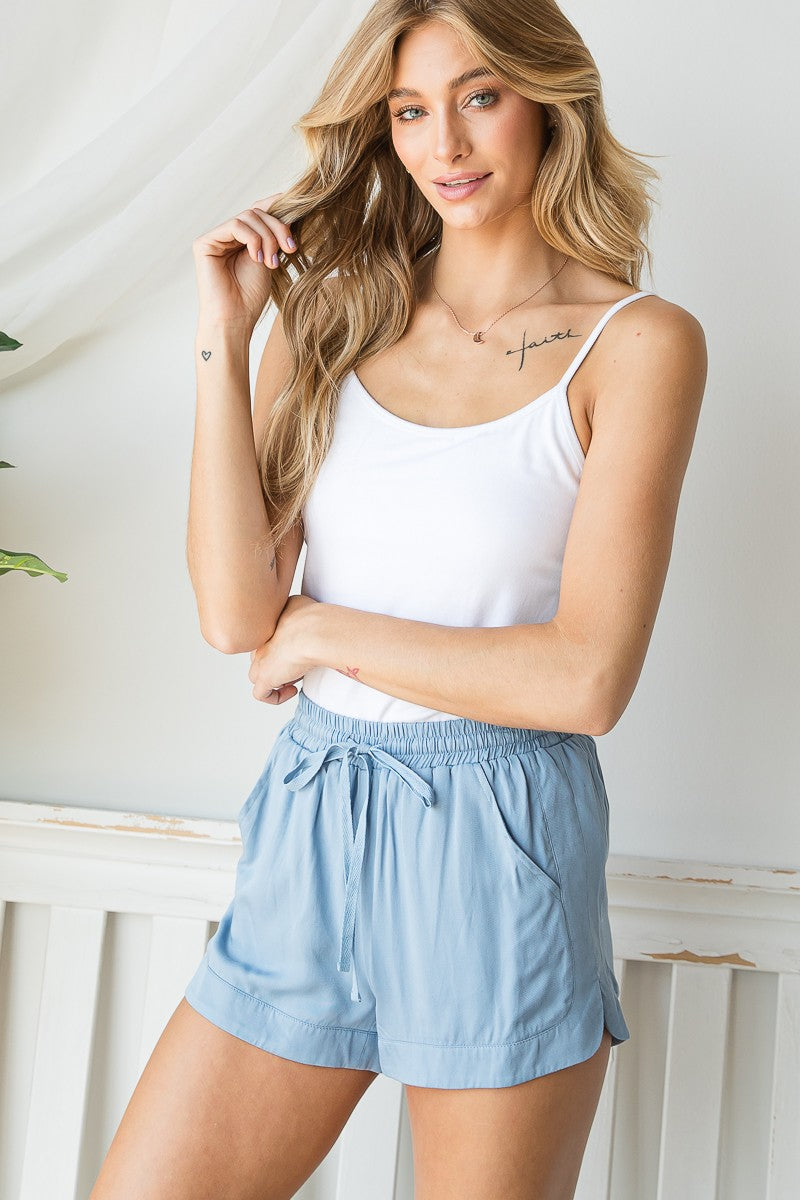 Casual Side Slit Shorts