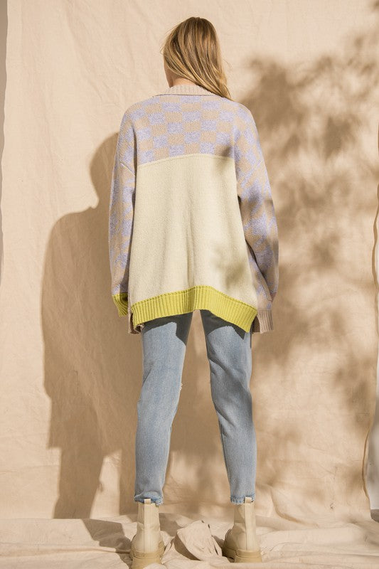 Houndstooth Cardigan