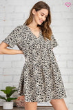 Khaki Animal Print Dress