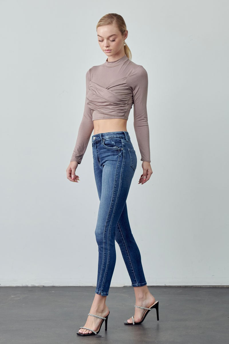 Twisted Side Seam Skinny