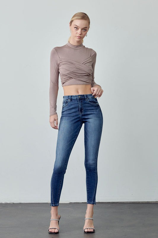 Twisted Side Seam Skinny