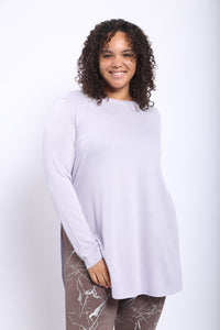 Long Sleeve top with Side Slits Curvy