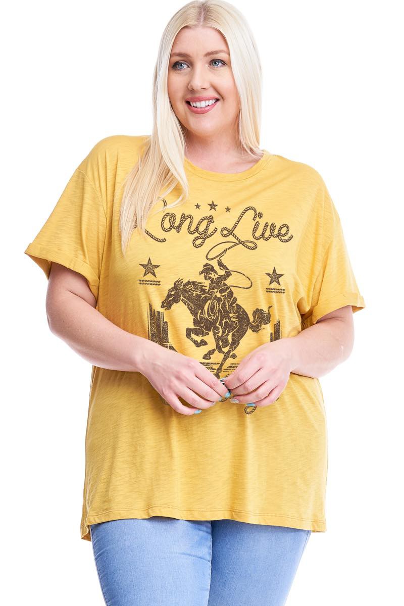 Mustard Long Live Cowboys Curvy