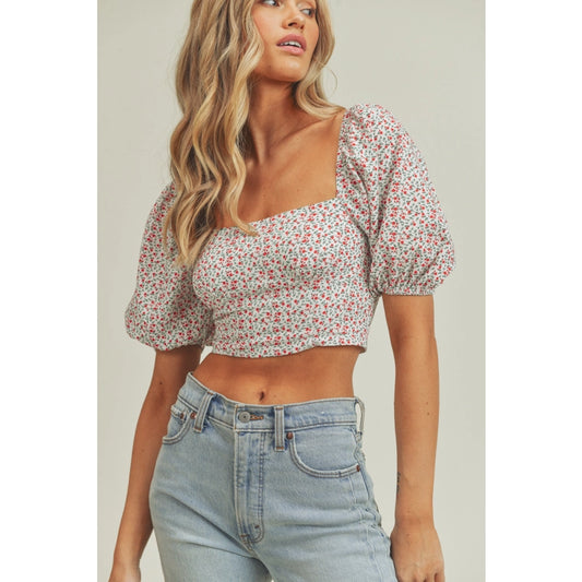Lace Back Crop