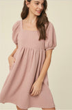 Oh Baby Doll Puff Sleeve Dress