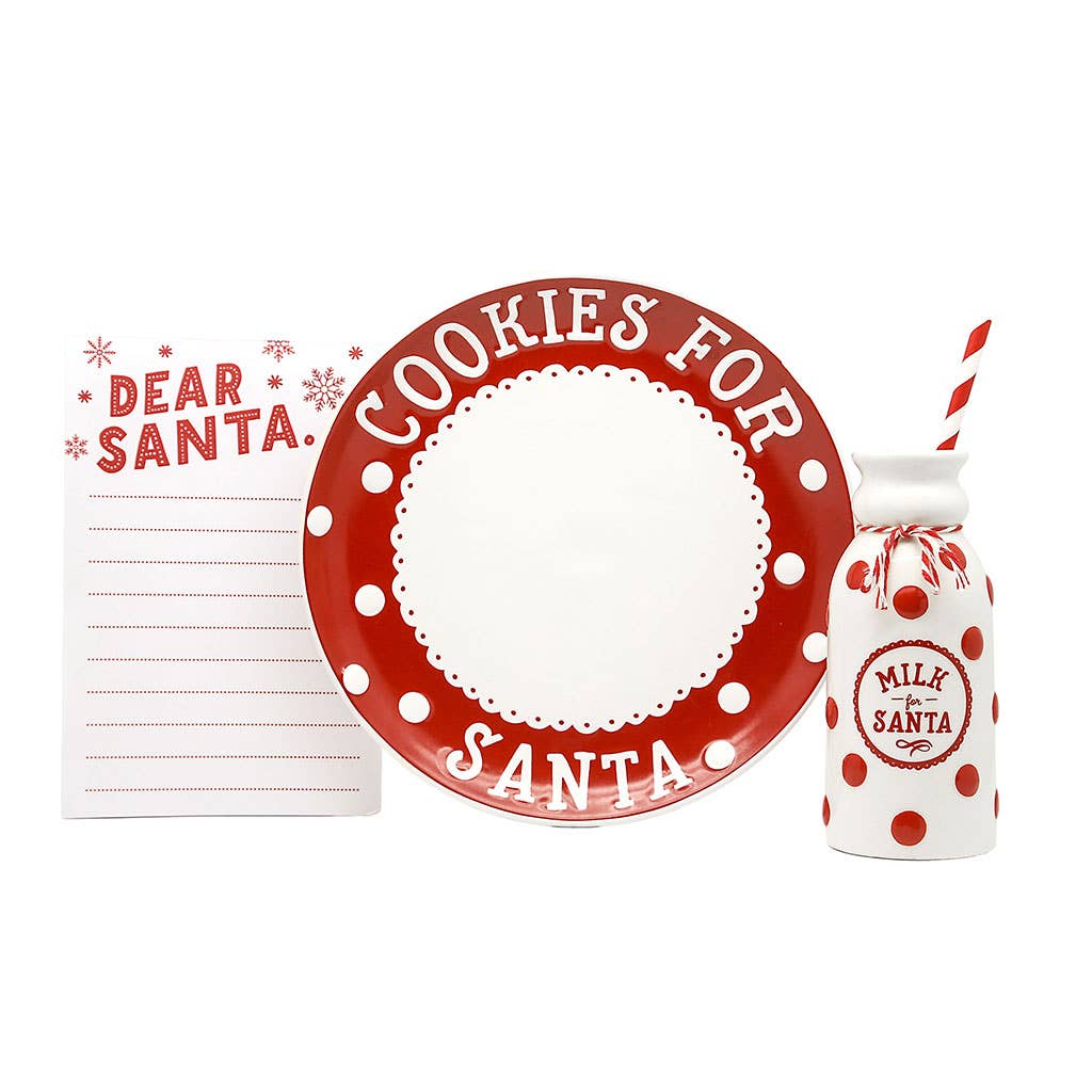 Santa's Milk and Cookie Set