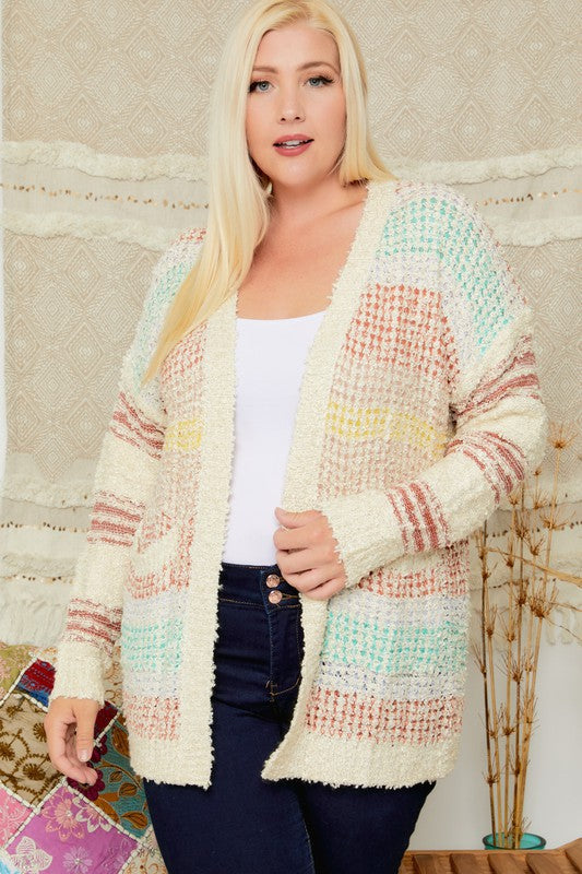 Color Me Happy Cardigan Curvy