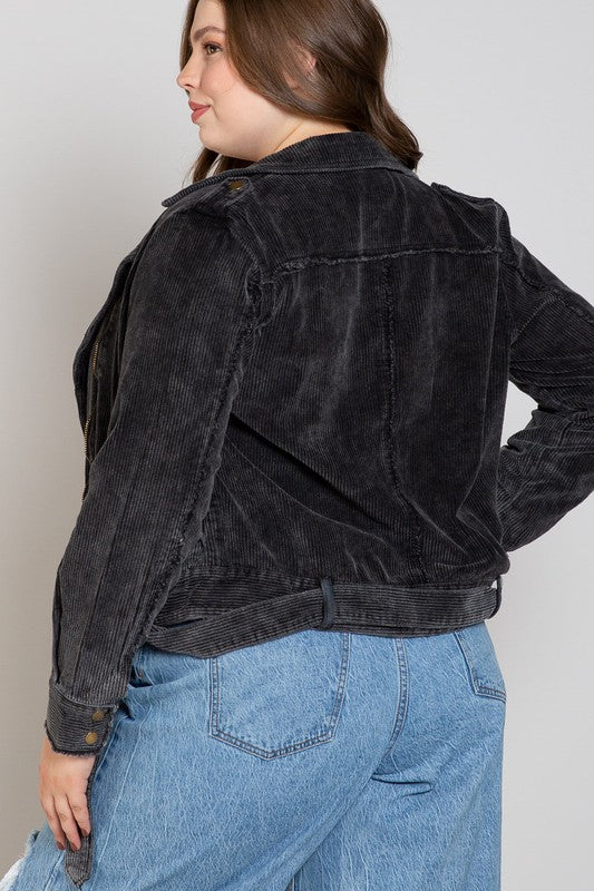 Corduroy Moto Jacket