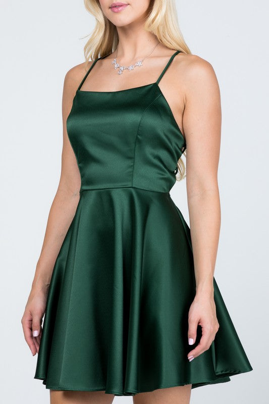 Satin Cocktail Dress