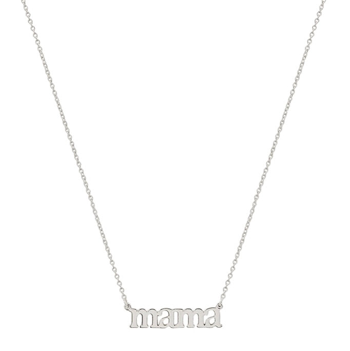 Silver Mama Necklace