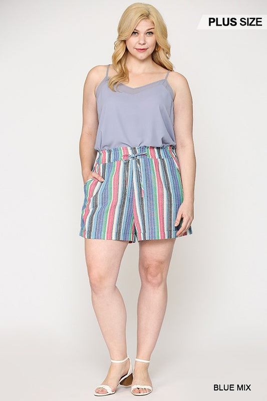 Striped Shorts Curvy