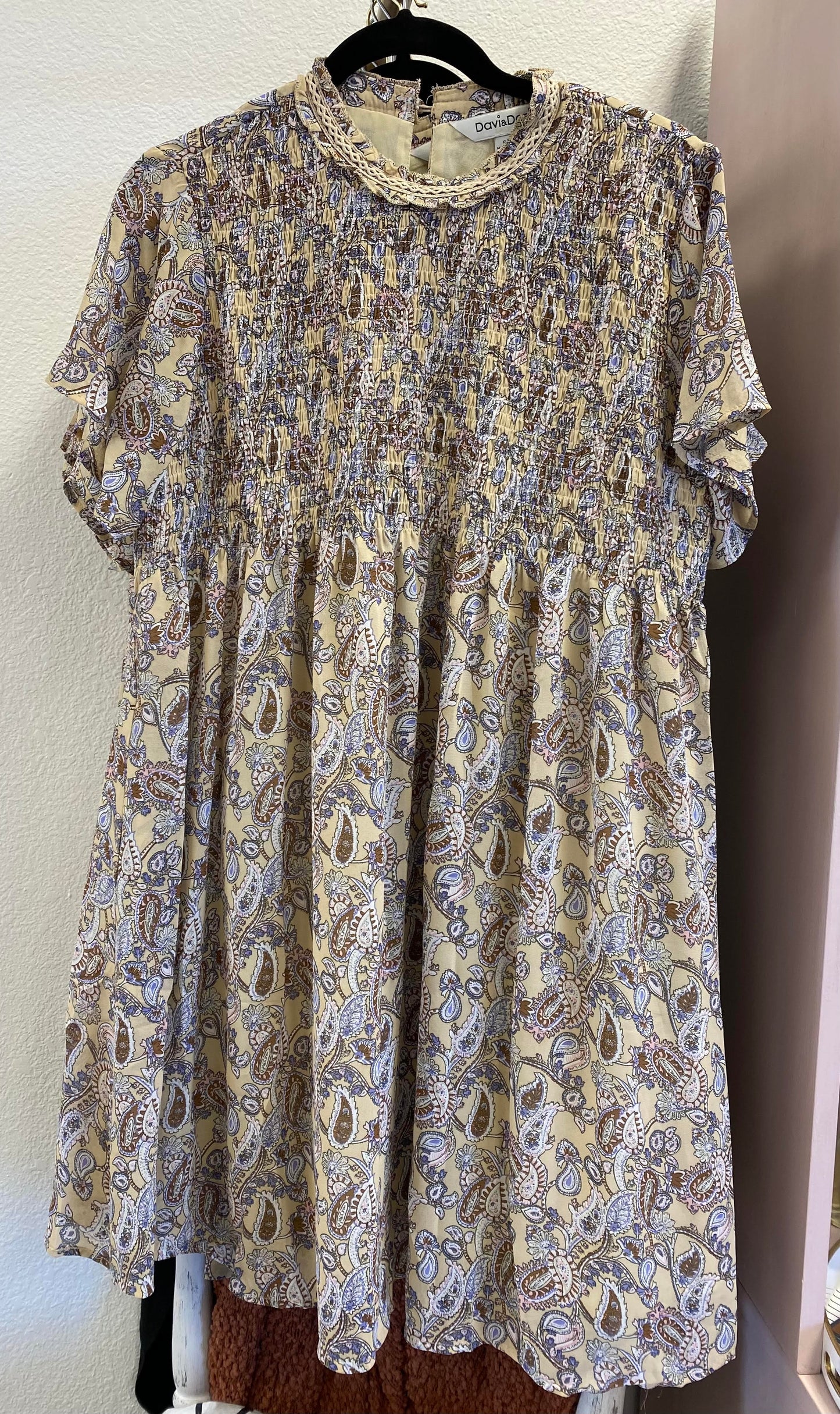 Taupe Paisley Dress