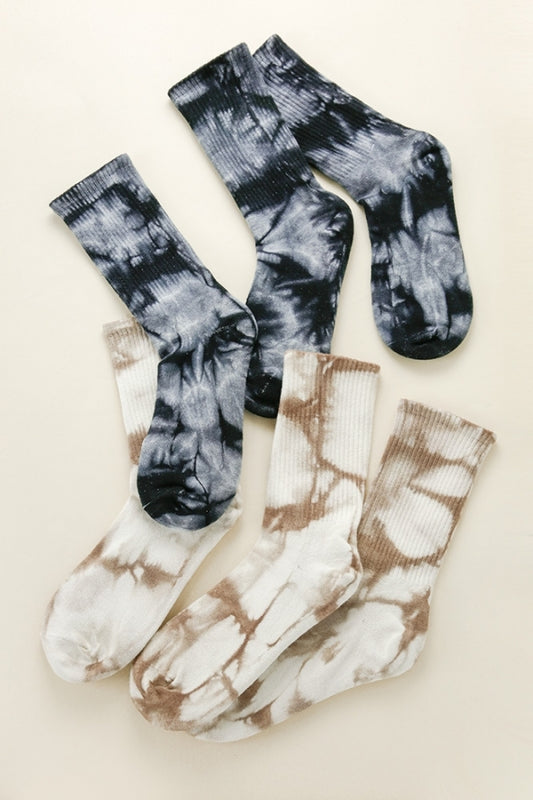 Tie Dye Crew Socks