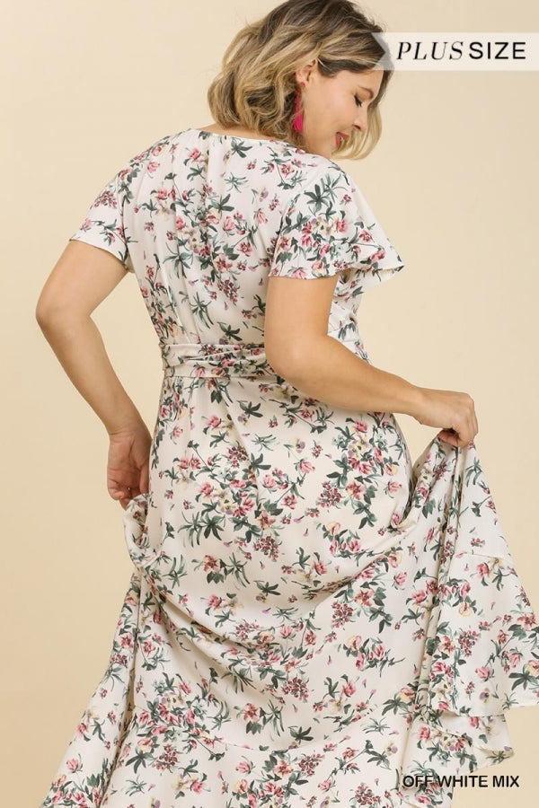 Floral Wrap Dress Curvy