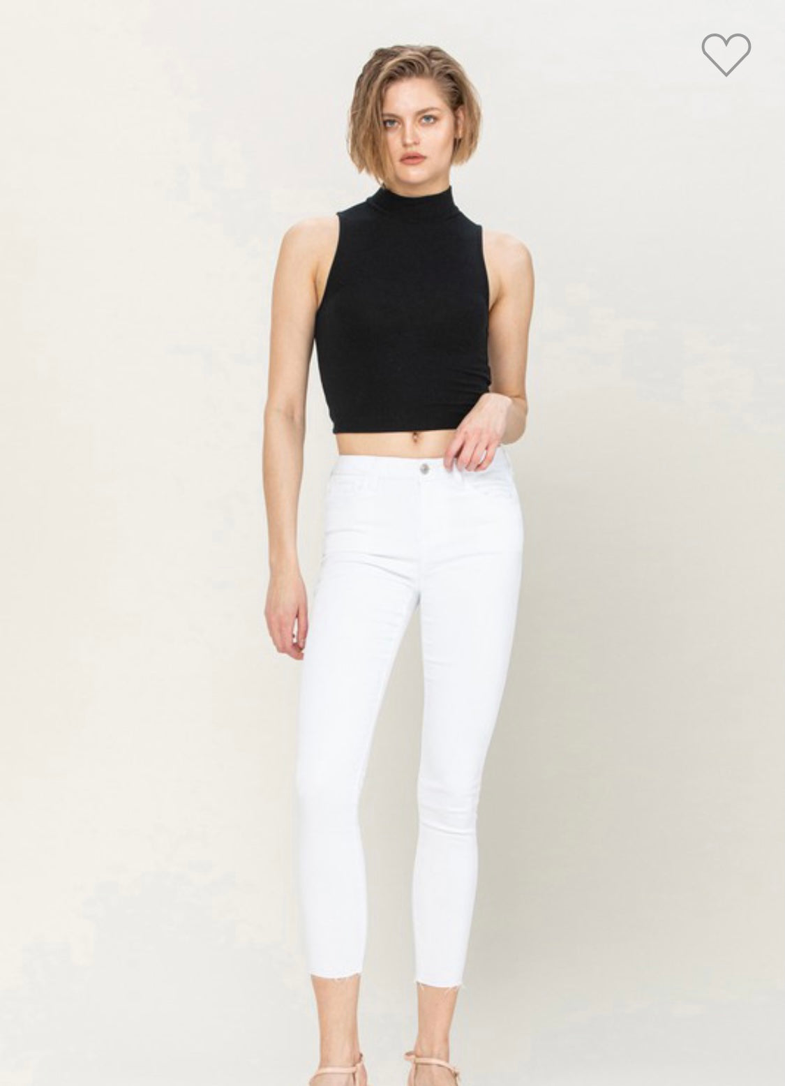 White skinny pants