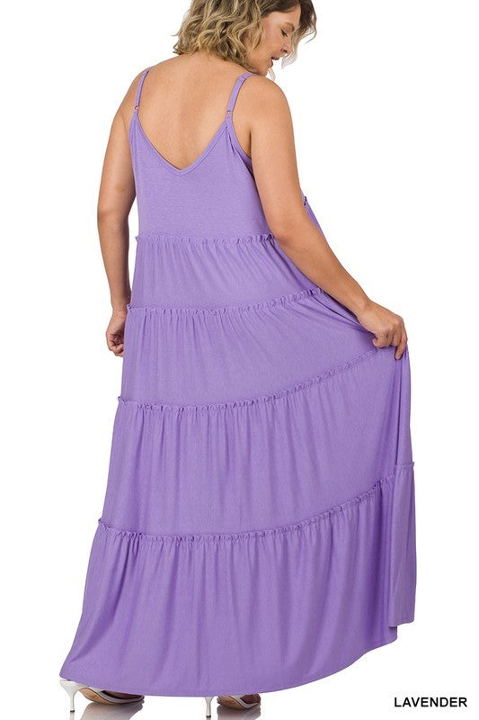 Sunny Days Lavender Dress Plus