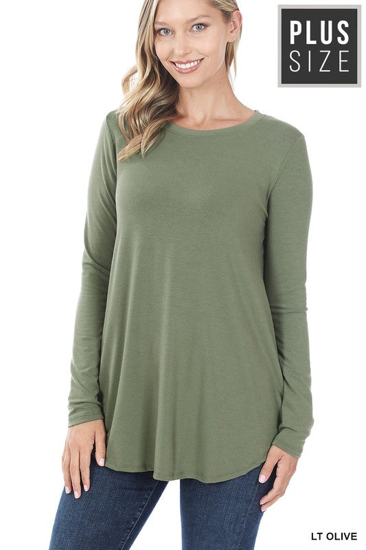 Basic Long Sleeve Top Curvy