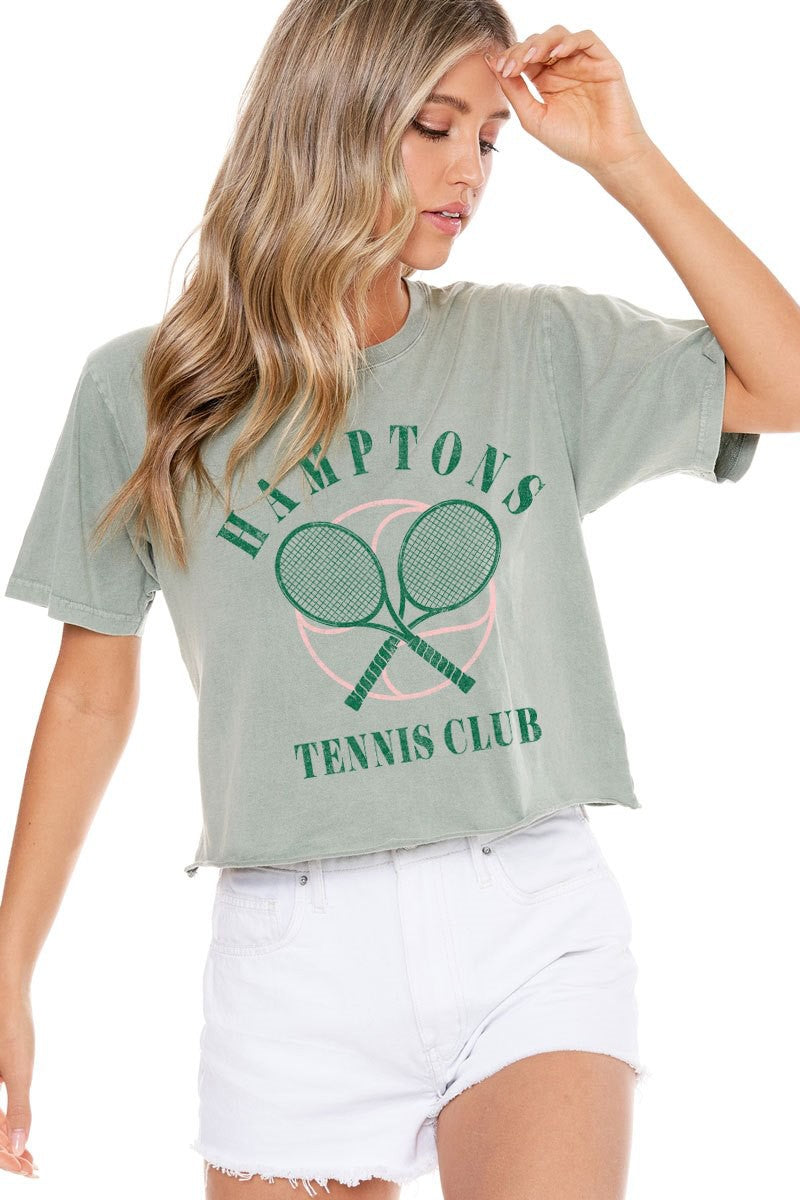 Tennis Club Cropped Tee