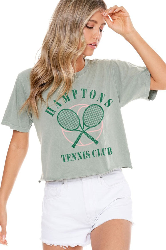 Tennis Club Cropped Tee